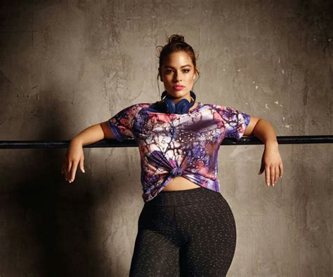 Plus Size Model Ashley Graham Stars In Addition Elles Activewear Campaign