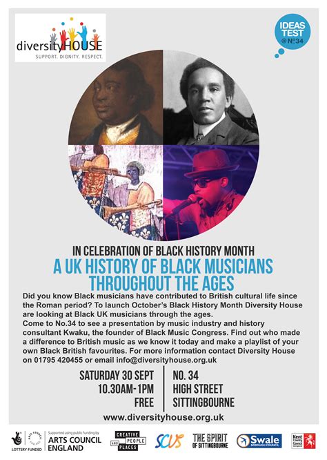 The absence of music by black composers in concert programming and academic institutions tells them that they are not wanted, no matter how much success they gain. UK History of Black Music and Musicians throughout the Ages - Workshop | Diversity House