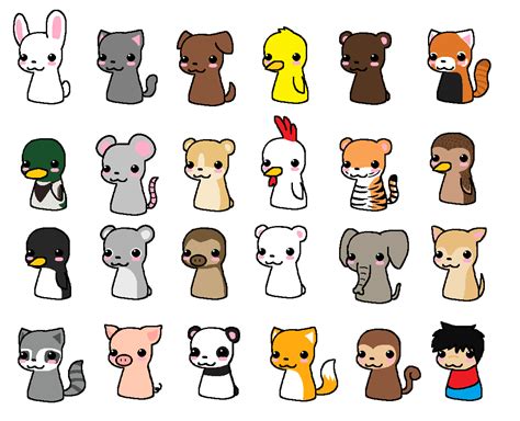 Chibi animals by Pixel-kit on DeviantArt
