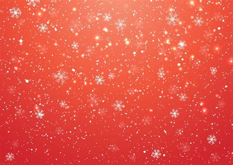 Free Vector Background With Falling Snowflakes And Bokeh Lights Design