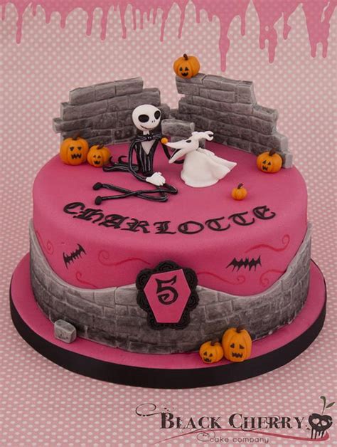 Nightmare before christmas themed birthday cake this cake design was recreated from a photo that was requested i made a few changes but t. Girly Nightmare Before Xmas Cake - cake by Little Cherry - CakesDecor