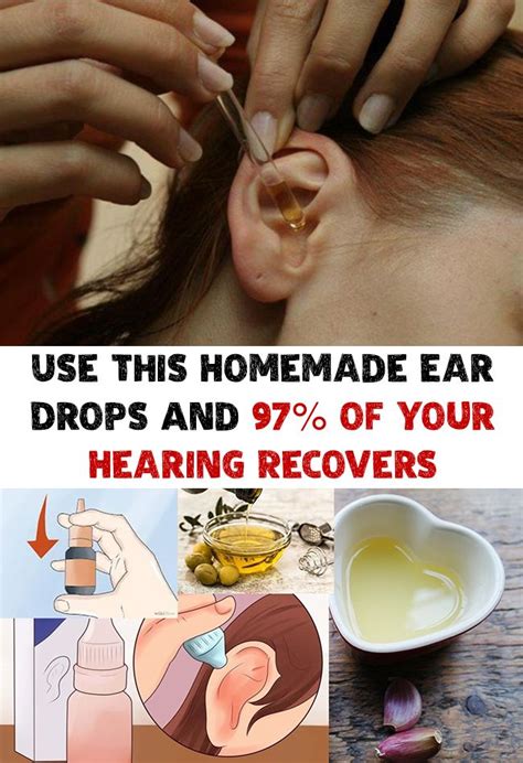 Use This Homemade Ear Drops And 97 Of Your Hearing Recovers Ear