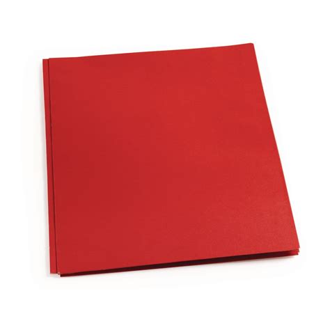Pocket And Brad Folder Red