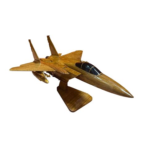 f15 eagle mahogany wood desktop aircraft model handmade products