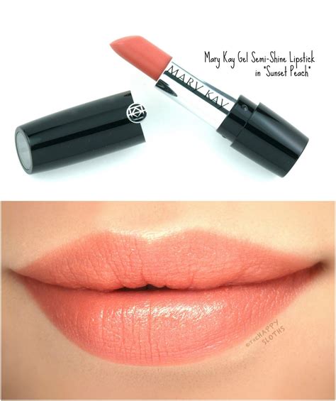 Mary Kay Gel Semi Shine Lipstick In Sunset Peach Review And Swatches
