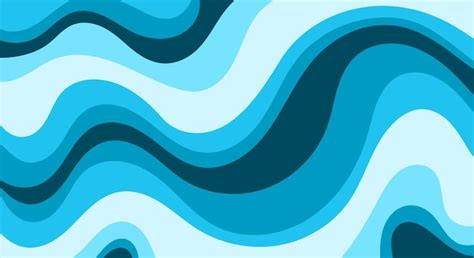 Premium Vector Abstract Blue Wavy Pattern Background