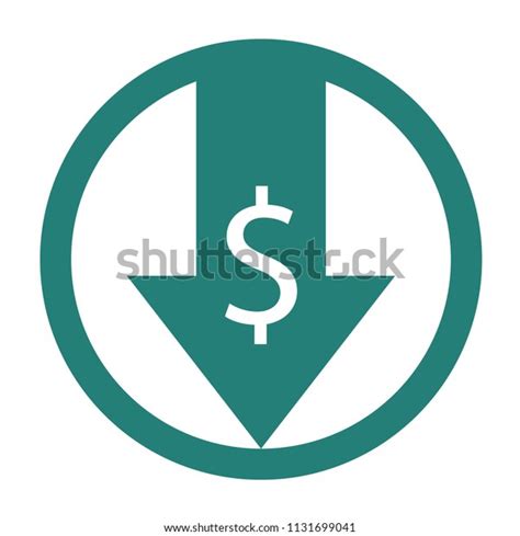 Reduce Costs Icon Money Clip Art Isolated On White Background