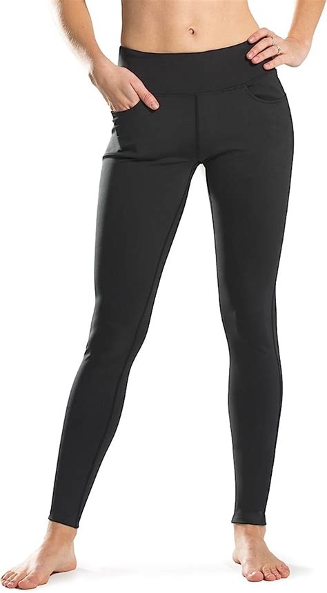 Safort 28”30”32” Inseam Regulartall Yoga Pants Four Pockets Workout Leggings Non See