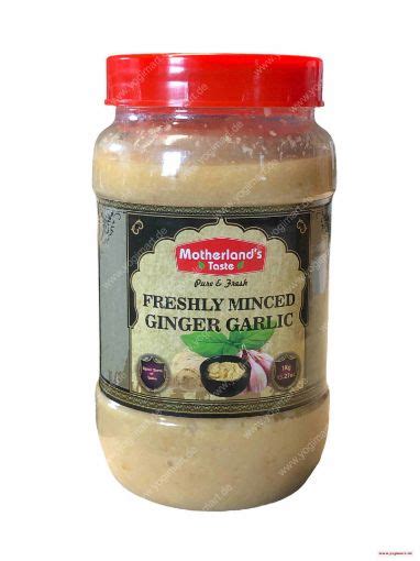 Motherlands Taste Freshly Minced Ginger Garlic 1kg Yogi Mart