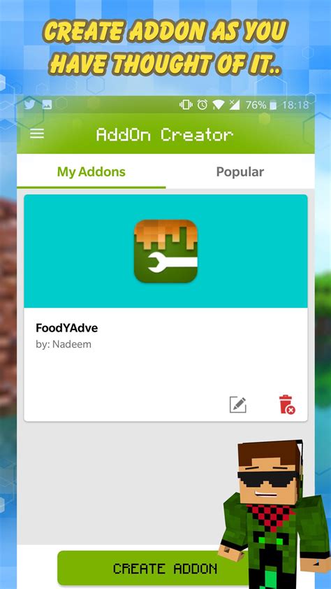 Addons for MCPE - Addon Creator APK 2.0 Download for Android - Download ...