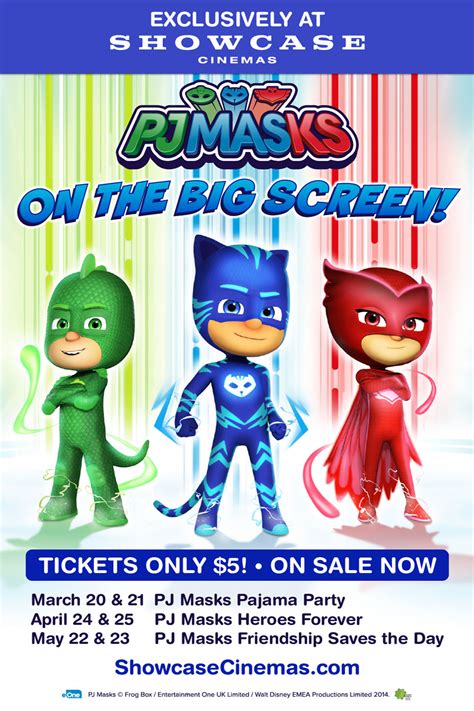Pj Masks Pajama Party Movie Times Showcase Cinemas