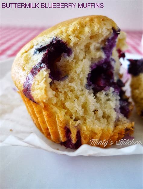 Mintys Kitchen Buttermilk Blueberry Muffins