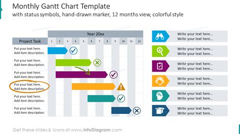 15 Creative Gantt Chart Powerpoint Tables Template For Attractive