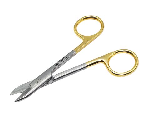Dental Crown Collar Cutting Scissors Curved 425 Inches