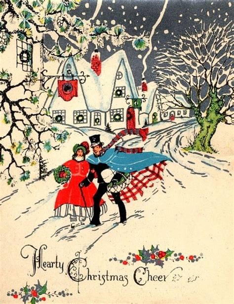 Image Result For English 1940s Christmas Cards Vintage Kerstkaarten