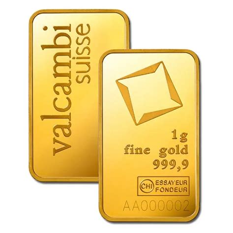 1 G Valcambi Gold Bar Midas Gold Group