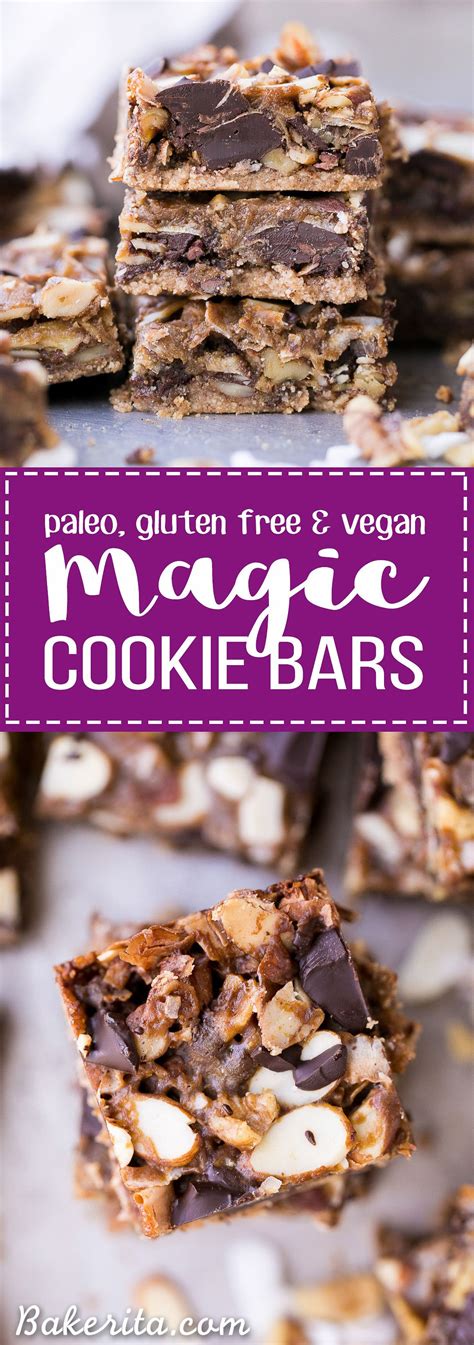 A gluten/dairy/sugar/grain free remake of the classic dessert! Paleo Magic Cookie Bars (Gluten Free + Vegan) | Recipe ...
