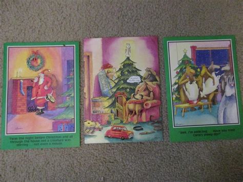 The Far Side Cartoon Christmas Cards Vintage 90 S Unused Lot Of 18 Different 1902523939
