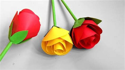 Snowberries, succulents, ivory garden rose, peach garden rose. How to Make Small Rose Flower with Paper | Easy Paper ...