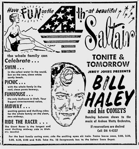 Rock And Roll Newspaper Press History Bill Haley The Deseret News Ut