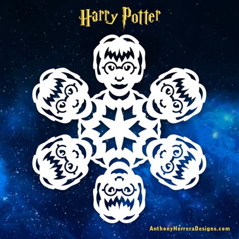 Harry Potter Snowflakes — Anthony Herrera Designs