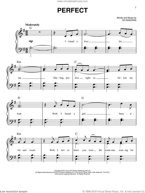 Pdf24 face totul distractiv și nu vei mai dori să folosești alt instrument. Sheeran - Perfect, (easy) sheet music for piano solo PDF