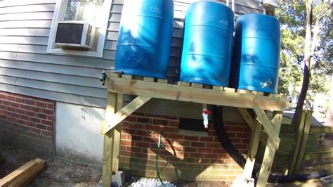 55 gallon rainwater collection system youtube