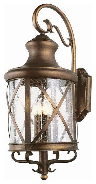 Chandler 3 Light Outdoor Wall Light In Rubbed Oil Bronze