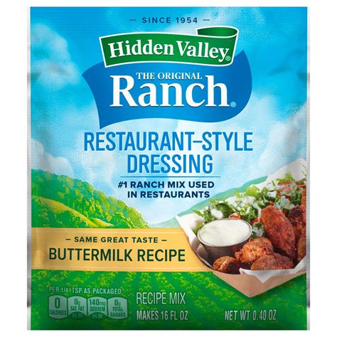 The hidden valley ranch team. Hidden Valley The Original Ranch Buttermilk Recipe Salad ...