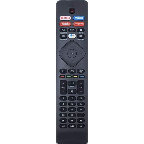 replacement remote for philips nh800up and urmt47cnd0 android tv remote