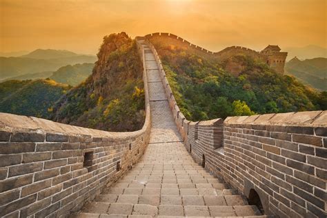 Great Wall Pictures Section Of Great Wall Of China Marred In Name Of
