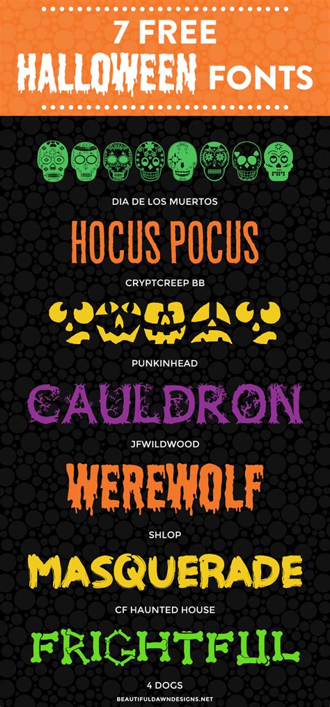 Free Halloween Fonts Printable Vergroup