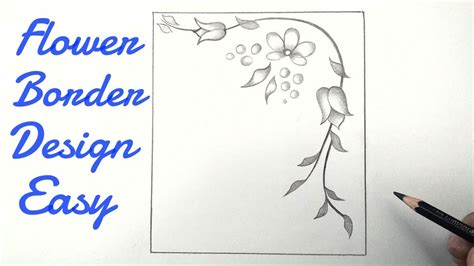 Simple Flower Designs For Pencil Drawing Borders Dreaming Arcadia