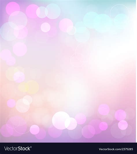 Pastel Elegant Abstract Background With Bokeh Vector Image