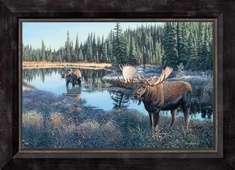 jim kasper framed limited edition canvas now showing moose jim kasper