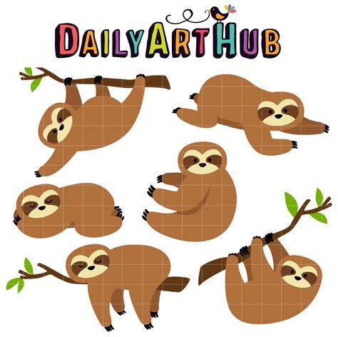 Winter Sloth Clipart Free Download Transparent Png Clipart Library