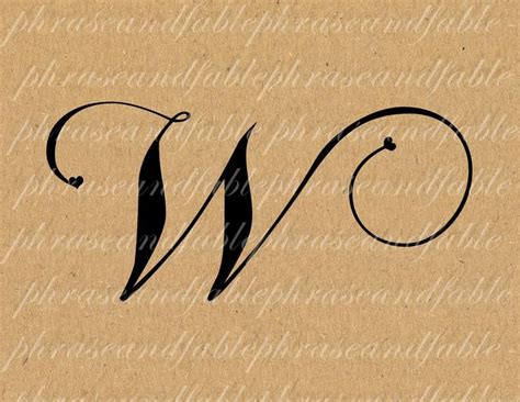 It usually represents a consonant, but in . Letter W Hearts 293 Digital Download Alphabet Initial Name ...