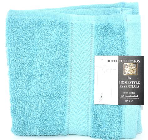 Clothes that are black and white patterned or black and light blue. Hotel Collection by Homestyle Essentials 13" x 13" Wash ...