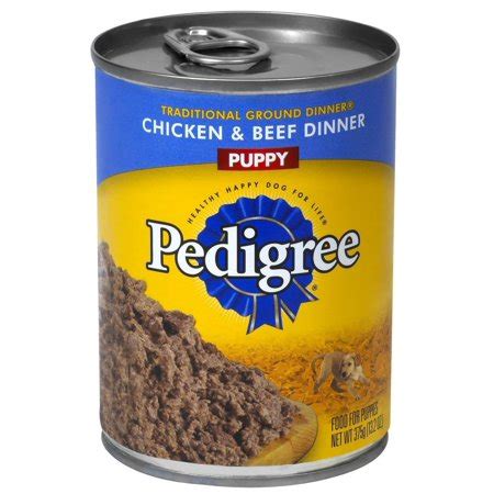 Buy pedigree wet dog food chopped ground dinner variety pack beef & chicken from walmart canada. 12 PACKS : Pedigree Brand Canned Dog Food for Puppies ...