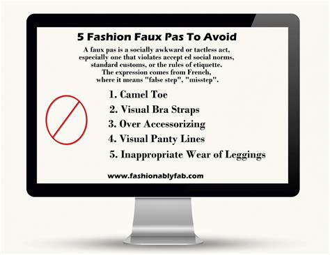 5 common fashion faux pas fashionably fab blog