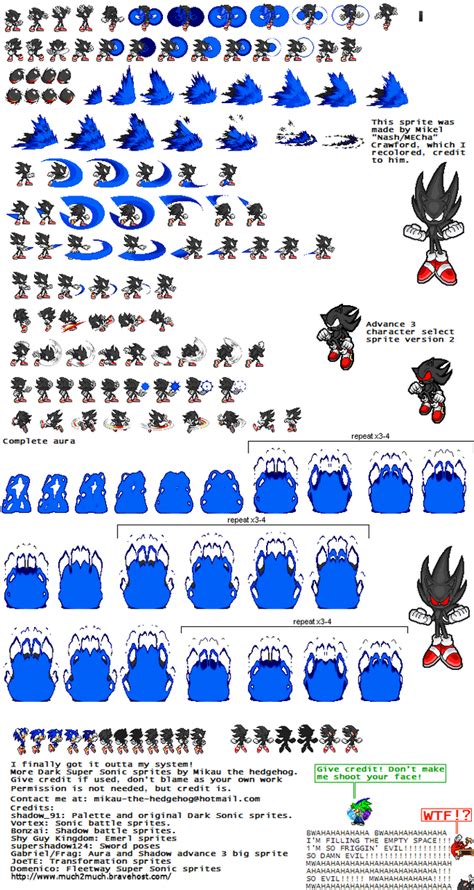 Dark Sonic Sprites