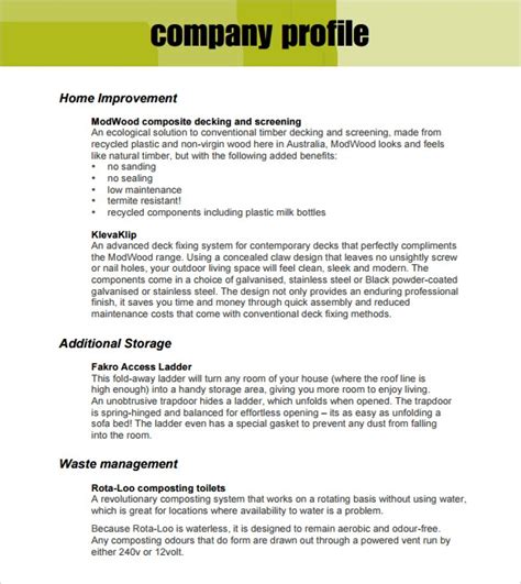 Free 10 Company Profile Samples In Pages Ms Word Pdf Intended For