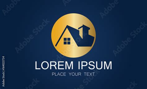 Gold Home Icon Logo Stock Image And Royalty Free Vector Files On