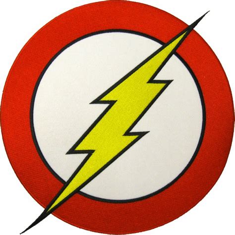 57014 Flash Superhero Dc Comic Logo Hero Bolt Sew Iron On