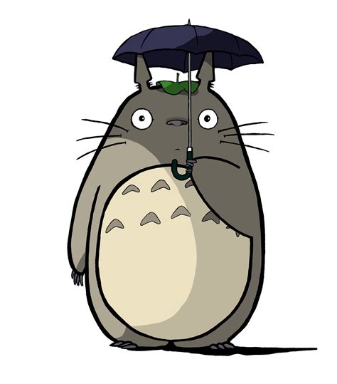 Totoro With Umbrella Drawing