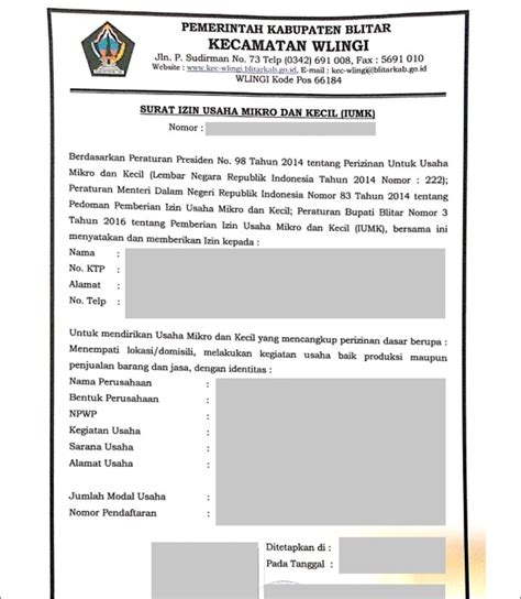 Formulir Contoh Surat Keterangan Untuk Npwp Dari Desa Surat