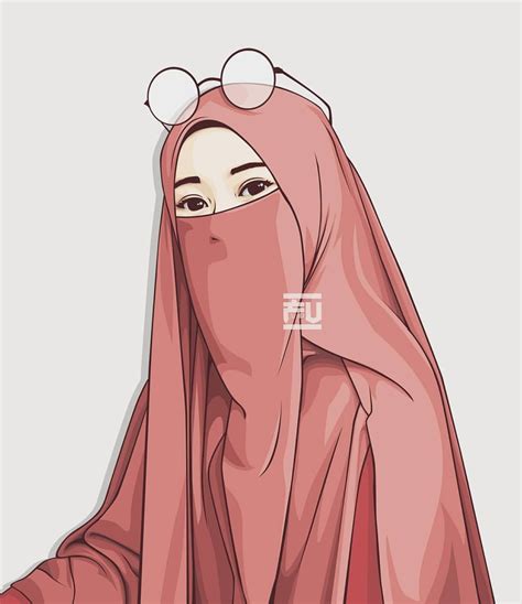 A Woman Wearing A Pink Hijab And Glasses