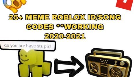 Roblox Meme Id Song Codes Working 2020 2021 Youtube