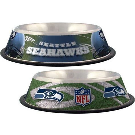 Hunter Mfg Seattle Seahawks Dog Bowl Dog Bowls Stainless Steel Dog