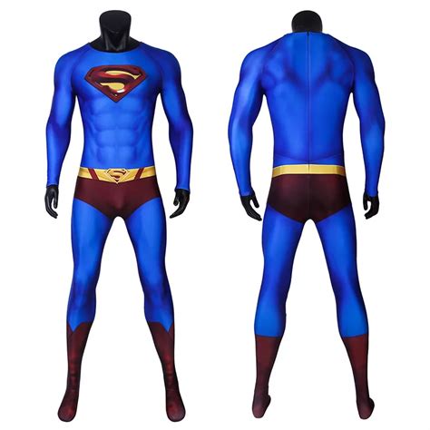 Superman Suit Clark Kent Cosplay Costumes Dc Comic Justice League Superhero S Outfits For Men S